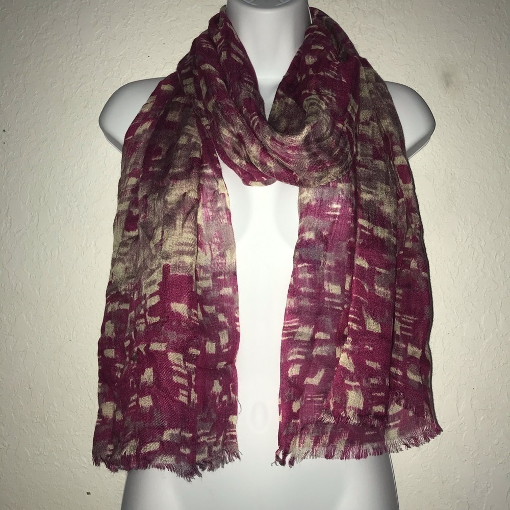 Simply Vera Wang Lightweight Fringed Scarf
